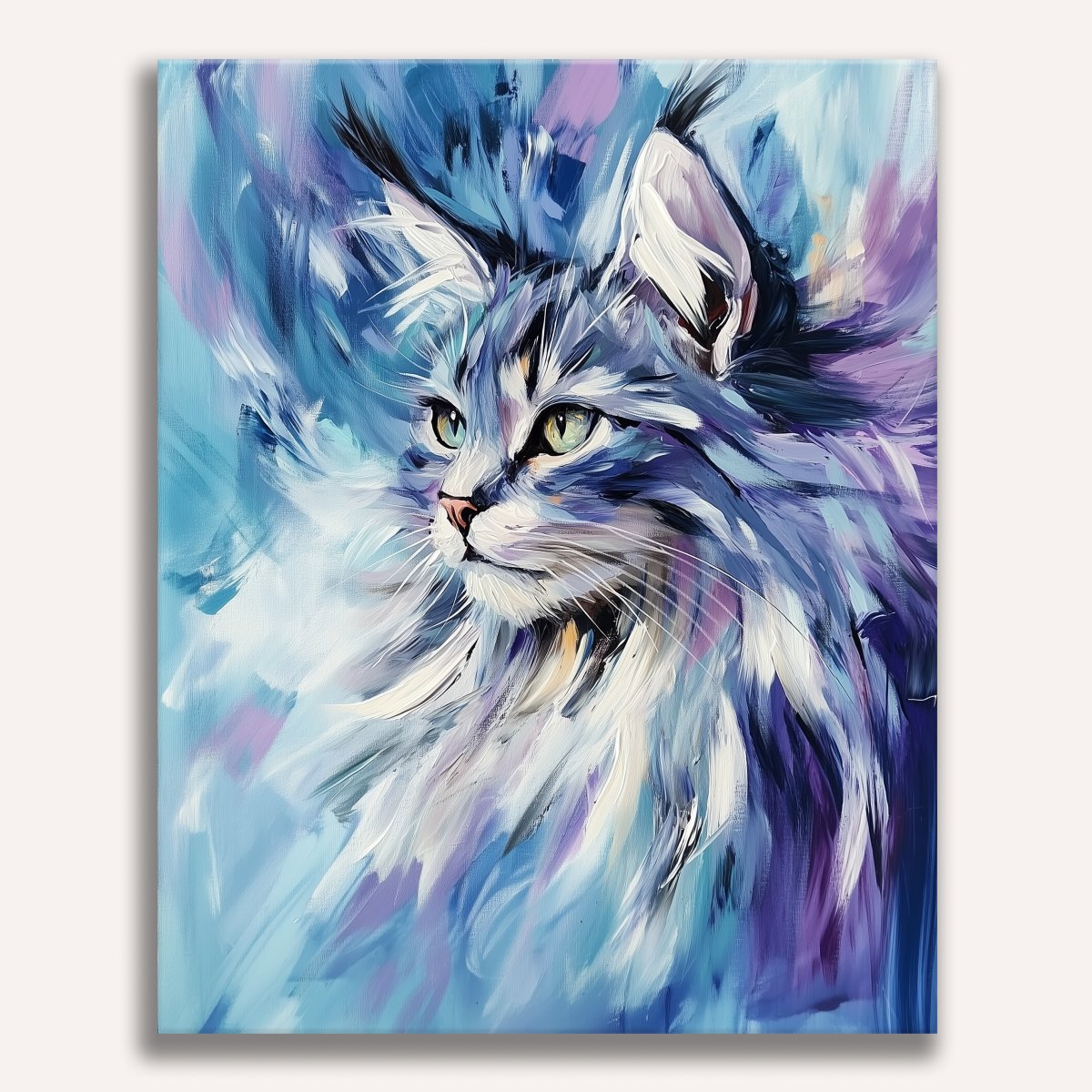Abstract Maine Coon