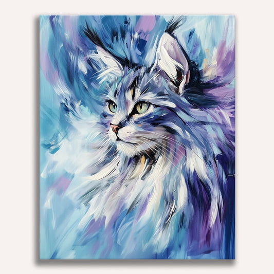 Abstract Maine Coon