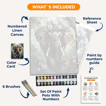 Flower Crowned Elephant
