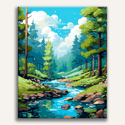 Forest Stream Serenity